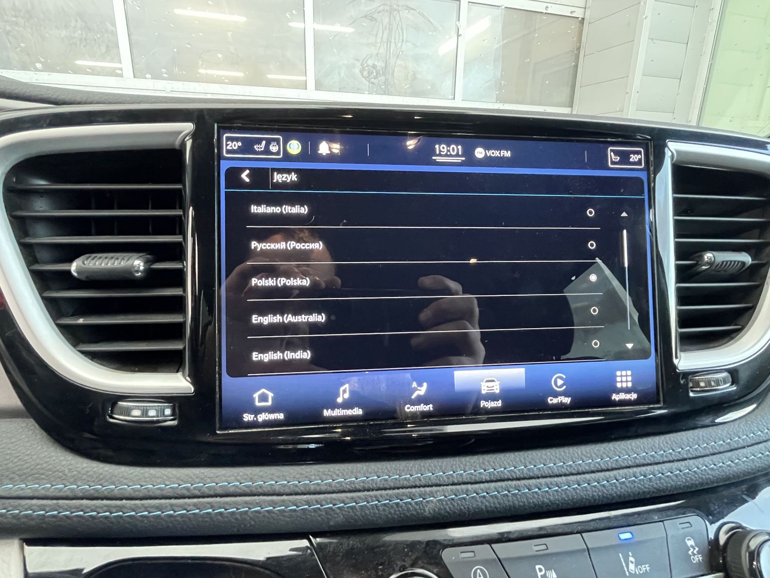 Chrysler Pacifica - polskie menu<br>